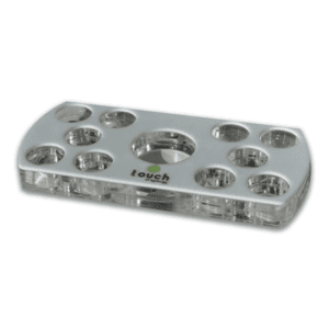 Porta óleo em acrílico com branco