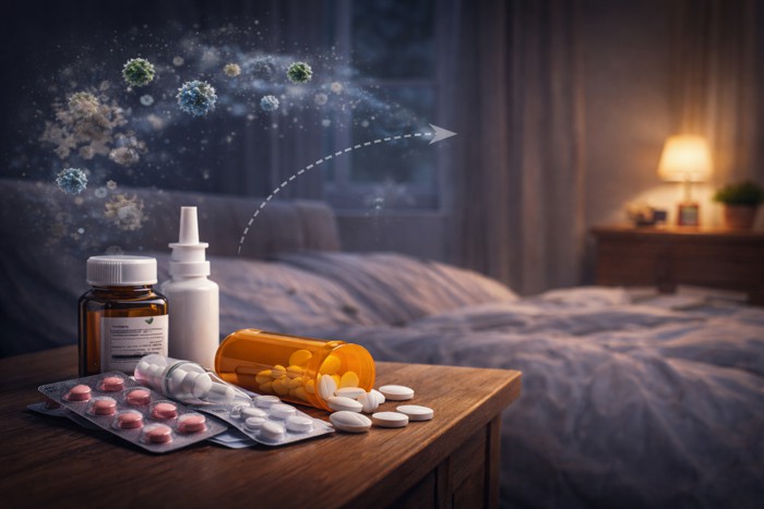 Dependência de remédios para alergia